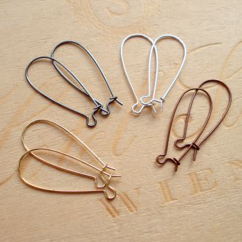 LARGE KIDNEY EAR WIRE