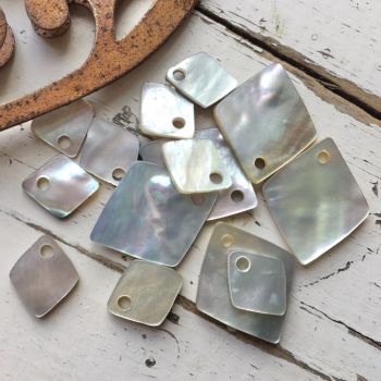 MOTHER OF PEARL DIAMOND DROP