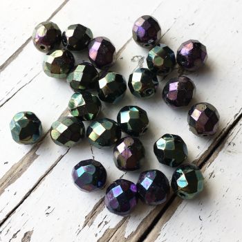 8MM FIRE POLISHED BEAD